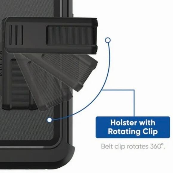 Blackweb Rugged IPhone Case with Holster Black - Picture 4 of 10